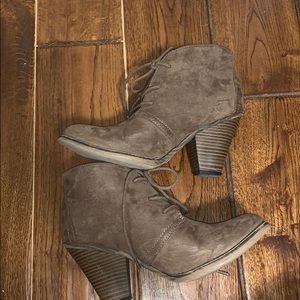 Suede Tan Booties